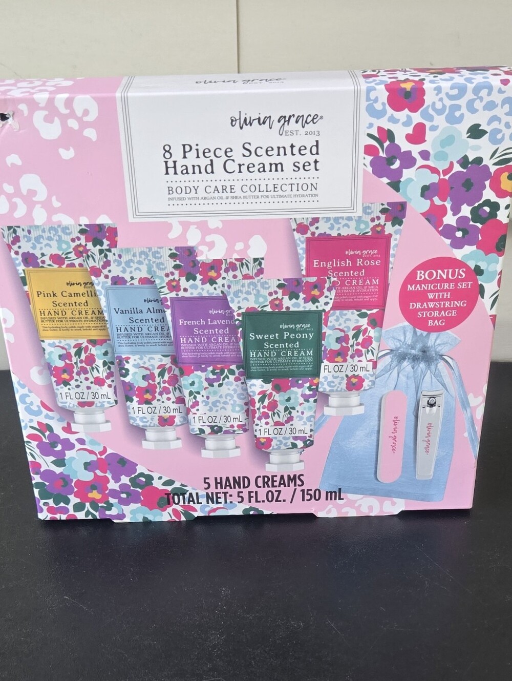 Olivia Rae 8-Piece Pink Scented Hand Cream Set